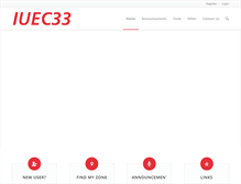 Tablet Screenshot of iuec33.com